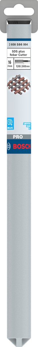 Bosch pro sds plus rebar cutter boor, 16 x 120 x 300 mm