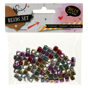 Kralenset letters, 15 gram per zak