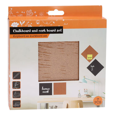 Krijt- en prikbord, 2in1