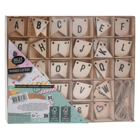 Laden Sie das Bild in Galerie -Viewer, Houten letters, 84st.

