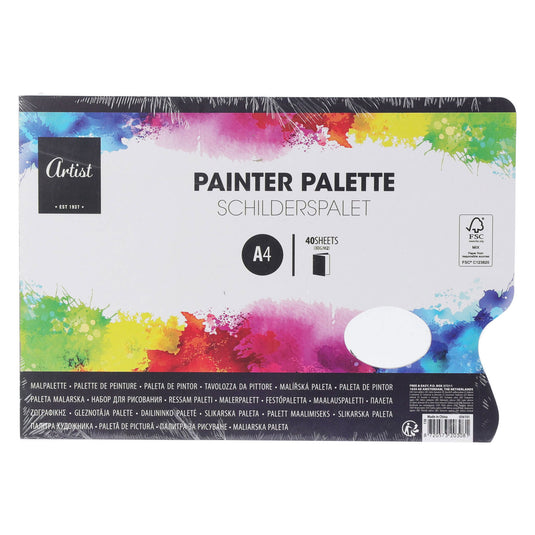 Koopman schilderspalet papier a4, 40 vellen