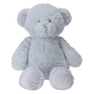 Knuffelbeer pluche blauw, 60cm