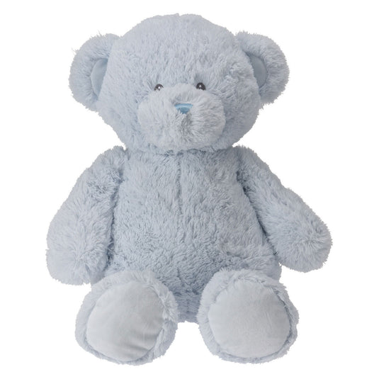 Knuffelbeer pluche blauw, 60cm