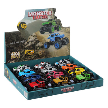 Koopman die-cast pull back monstertruck