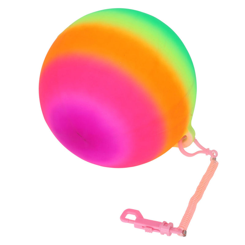 Load image into Gallery viewer, Regenboog bungeebal aan koord
