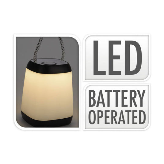 Home styling tafellamp draagbaar led zwart