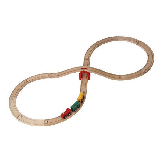 Koopman houten trein set, 20dlg.