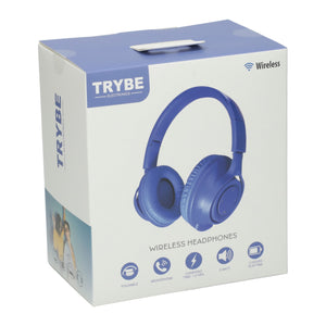 Koptelefoon draadloos blauw