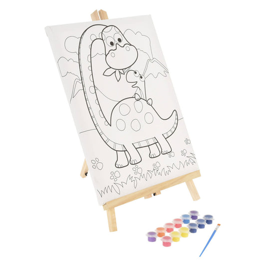 Schilderset met canvas en verf