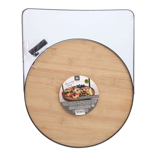 Koopman serveerplateau bamboe metaal, 35cm