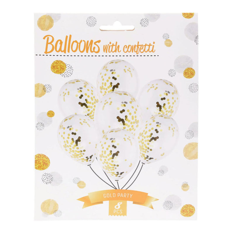 Load image into Gallery viewer, Ballonnen met gouden confetti
