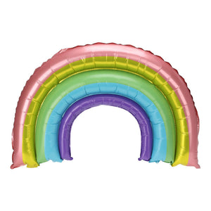 Folieballon regenboog, 60cm