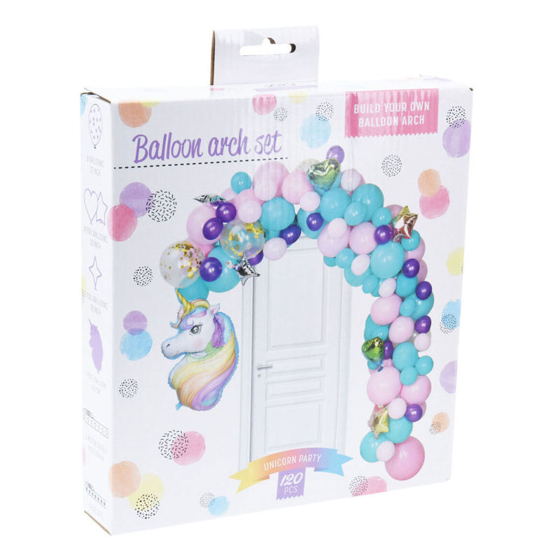Load image into Gallery viewer, Bouw je eigen ballonnenboog set unicorn, 120dlg.
