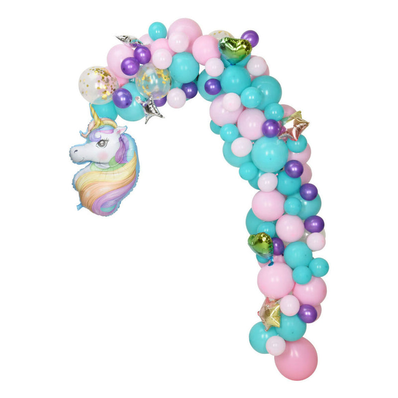 Load image into Gallery viewer, Bouw je eigen ballonnenboog set unicorn, 120dlg.
