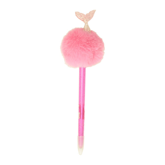 Balpen zeemeermin met pompom