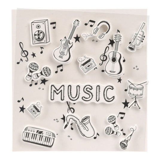 Stickers 3d muziek design