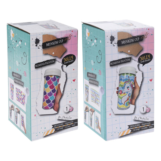 Maak je eigen drinkbeker diamond painting