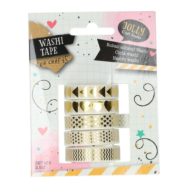 Tape washi papier, set van 5