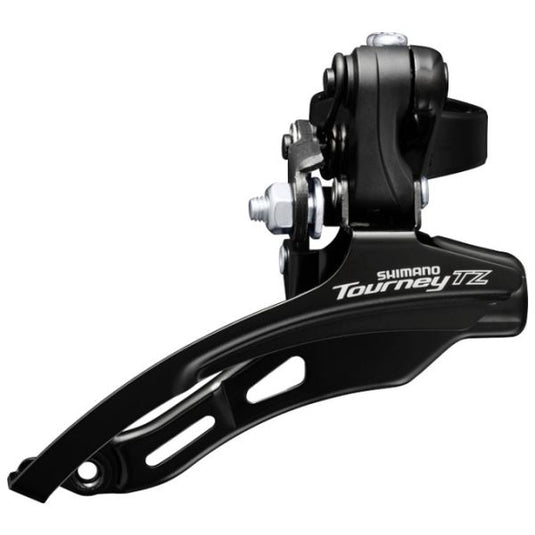Shimano voorderailleur 6 7-speed tourney tz fd-tz510 down swing - met hoge klem ø31,8 mm - 48t - zwart zilver