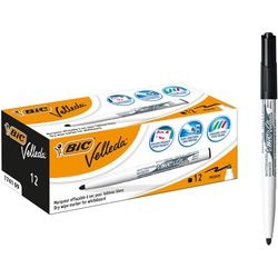Bic whiteboard marker 1741 velleda kunststofhouder breed 1,4 mm zwart rond