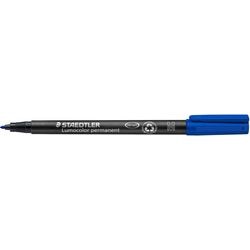 Staedtler pen lumocolor 317 fiber 1mm blauw watervast