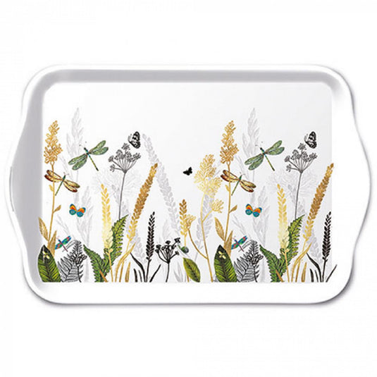 Ambiente tray ornamental flowers 13x21cm