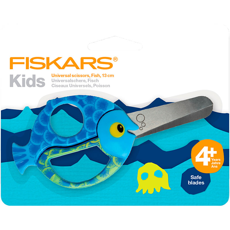 Load image into Gallery viewer, Creativ company fiskars kinderschaar met dierenmotief vis - 13cm
