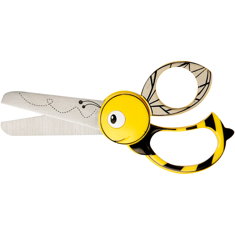 Load image into Gallery viewer, Creativ company fiskars kinderschaar met dierenmotief, bij, l: 13 cm, 1 stuk
