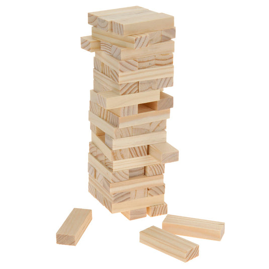 Stapeltoren hout mini, 54dlg