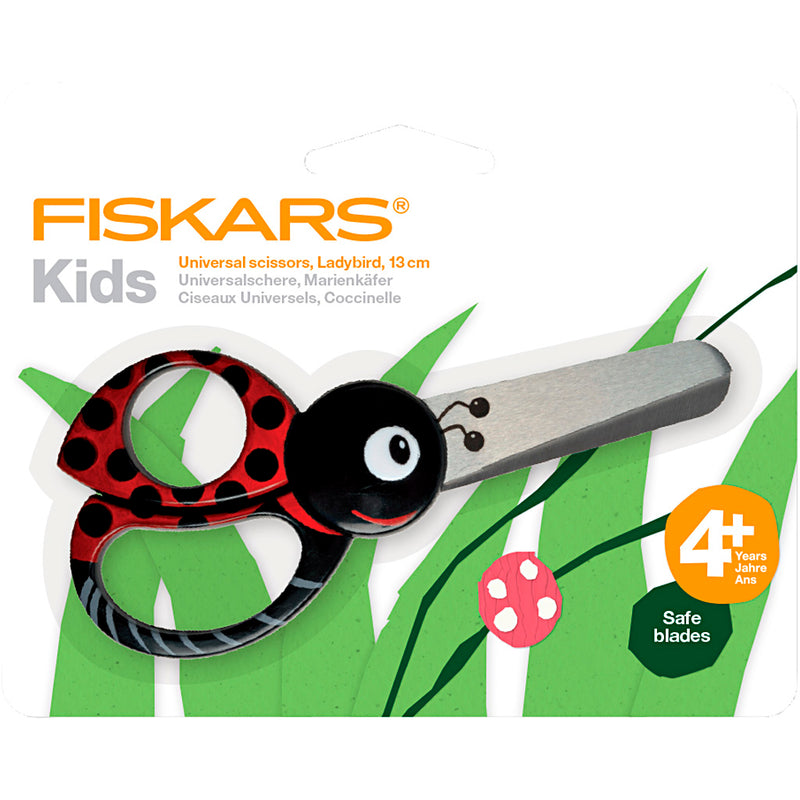 Load image into Gallery viewer, Creativ company fiskars kinderschaar met dierenmotief lieveheersbeestje - 13cm
