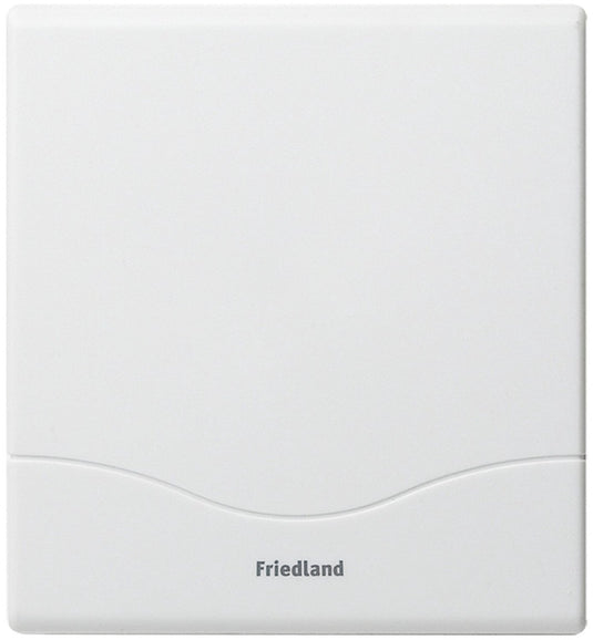 Bouwkern honeywell deurbelgong d142 atlanta - bedrade tweetonige deurbel - trafo 8v 1a - geluidsniveau ca. 75 db(a) - zonder beldrukker - afmetingen 4,5 x 10,5 x 12 cm - kleur wit