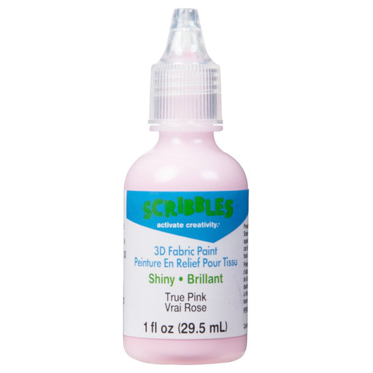 Scribbles • 3d textielverf glanzend 29,5ml roze