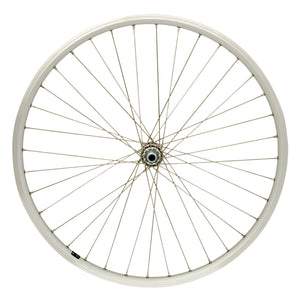 Cordo voorwiel 26 19-559 vaste as rvs spaken zilver