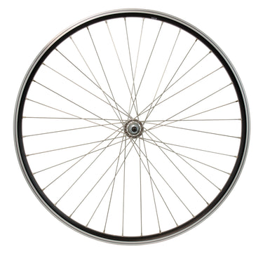 Cordo voorwiel 26 19-559 vaste as rvs spaken zwart