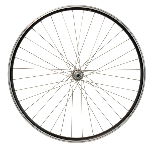 Cordo voorwiel 26 19-559 vaste as rvs spaken zwart