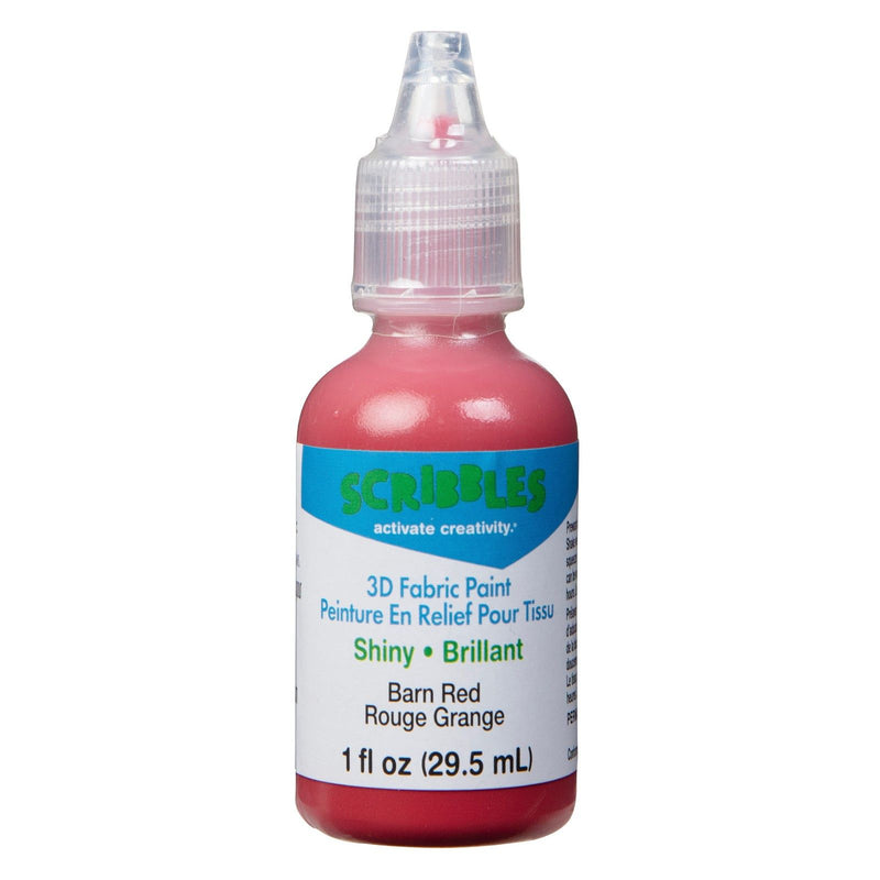 Load image into Gallery viewer, Scribbles • 3d textielverf glanzend 29,5ml barn red
