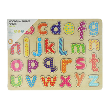 Houten alfabetpuzzel - 26st.