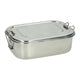 Lunchbox van rvs - 18x13x6,8cm