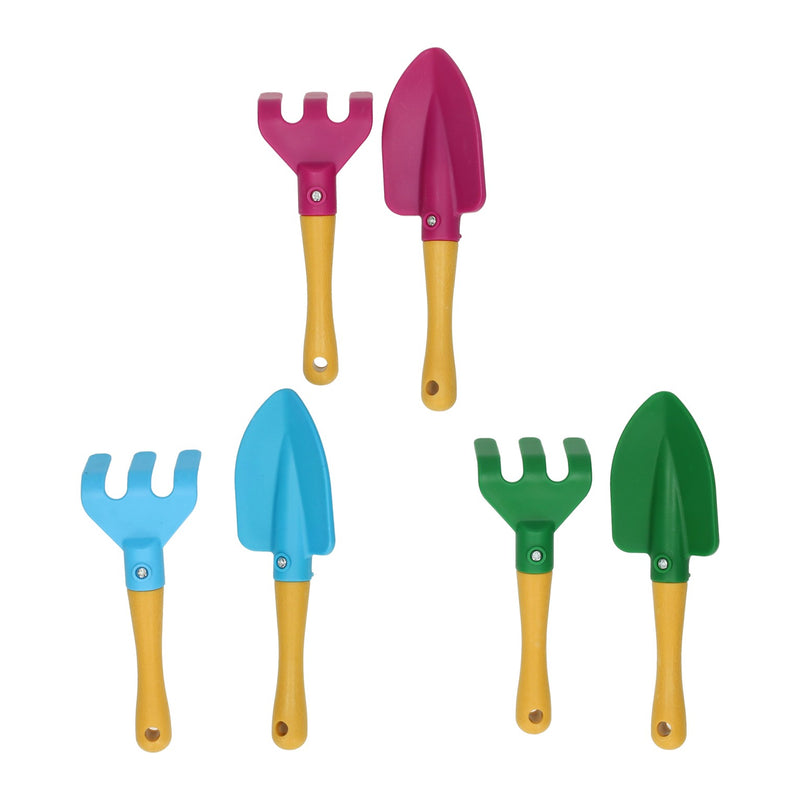 ギャラリービューアに画像をロードする, Tuingereedschap voor kinderen - hark en schep
