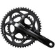 Shimano crankstel 2 x 10 speed road fc-rs400 - 175 50-34 holle as - zwart