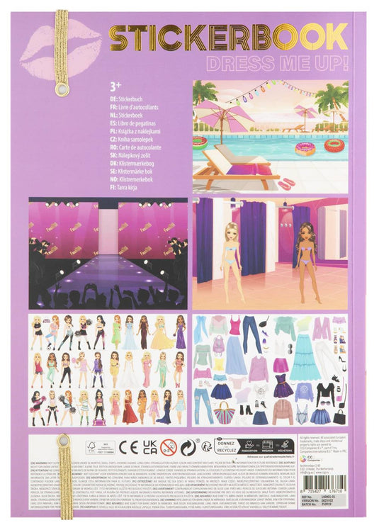 Besties dress me up! stickerboek neon a4