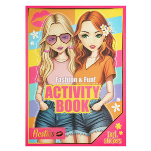 Besties fashion fun activity book + stickers