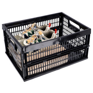 Curver shopbox 34l zwart | 2 stuks