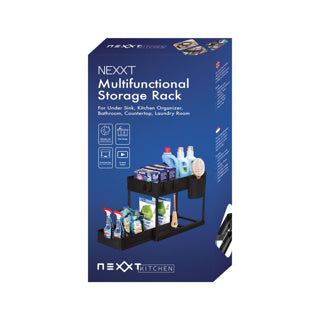 ギャラリービューアに画像をロードする, Nexxt multifunctioneel opbergrek zwart | 2 stuks
