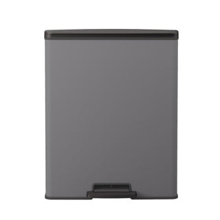 Load image into Gallery viewer, Curver pedaalemmer decobin 65l rechthoek cool grey
