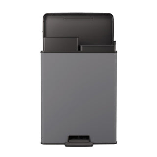 Load image into Gallery viewer, Curver pedaalemmer decobin duo 26l 26l cool grey
