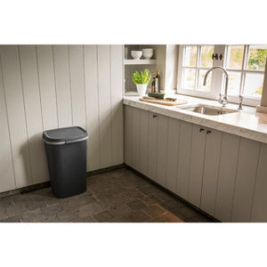 Curver mistral afvalbak flat 50l antraciet
