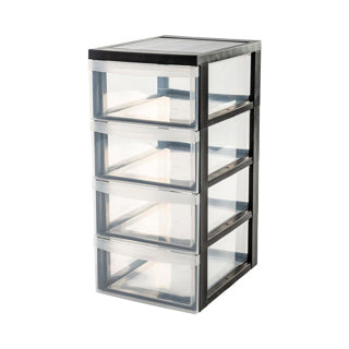 Iris ladekast 4x11l 39x29x61.6 cm met wieltjes