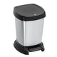 Rotho paso pedaalemmer 6l zilver metallic