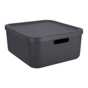 Rotho albula decoratie opbergbox 20l antraciet